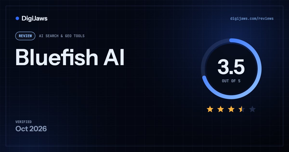 Bluefish AI review: rated 3.5 out of 5