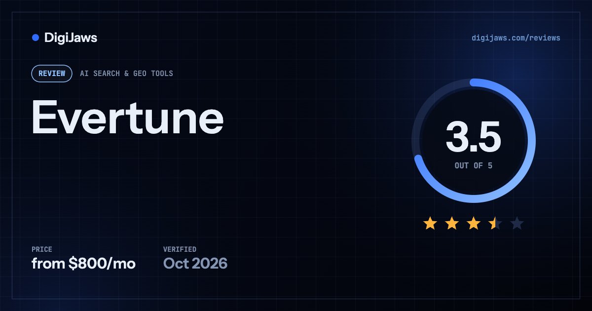 Evertune review: rated 3.5 out of 5, from $800/mo