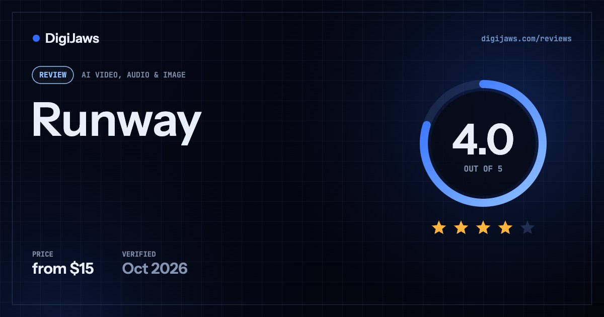 Runway review: rated 4.0 out of 5, from $15