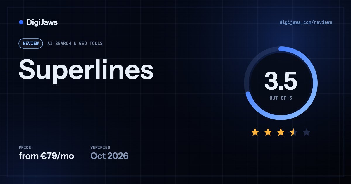 Superlines review: rated 3.5 out of 5, from €79/mo
