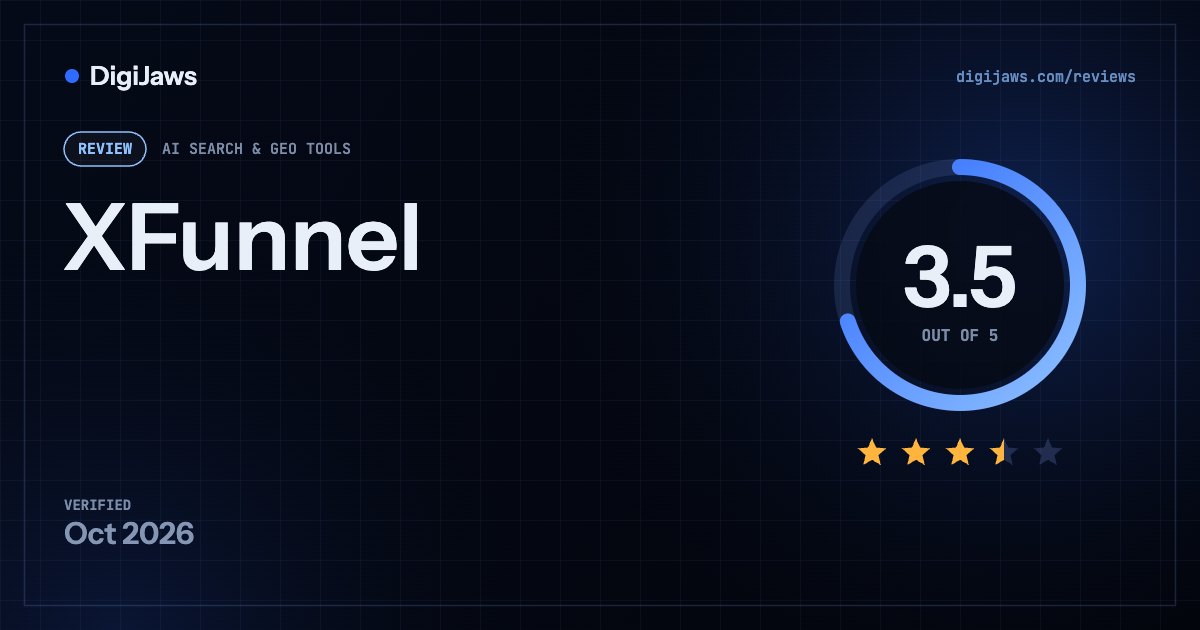 XFunnel review: rated 3.5 out of 5