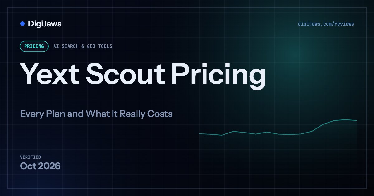 Yext Scout Pricing: plan prices